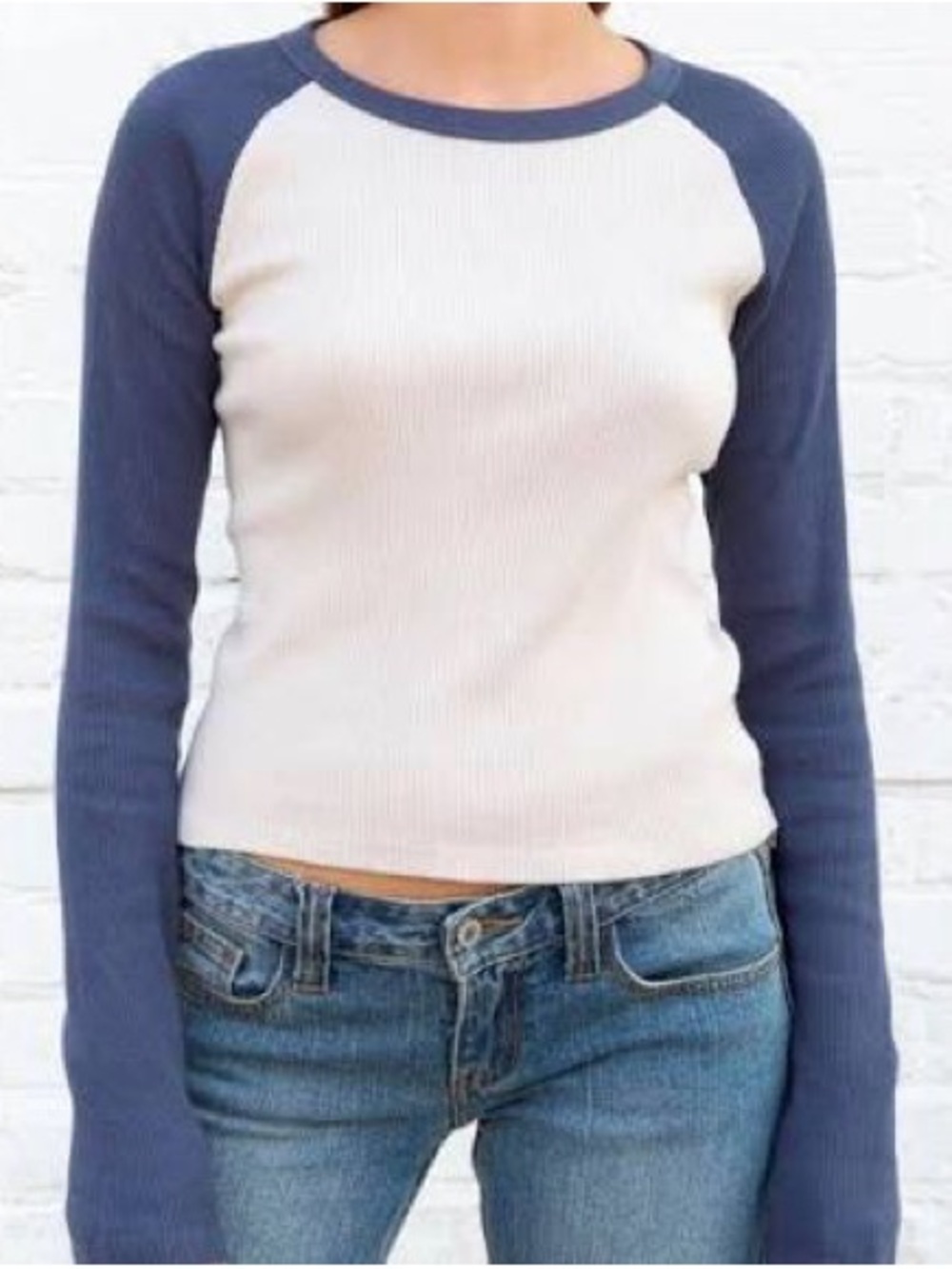 Women’s Brandy Melville Bella Long Sleeve Baseball Tee